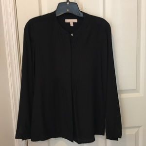 Black silk blouse